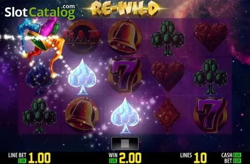 Wild win screen. Re-Wild slot