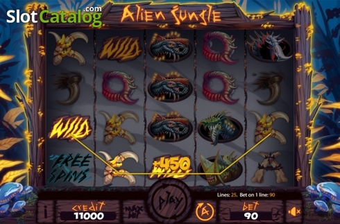 Bildschirm4. Alien Jungle slot
