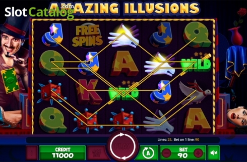 Game workflow 2. Amazing Illusions slot