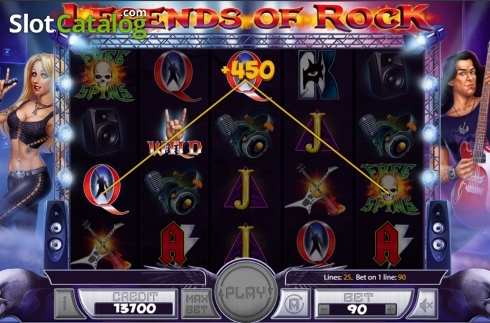 Skärmdump3. Legends of Rock slot