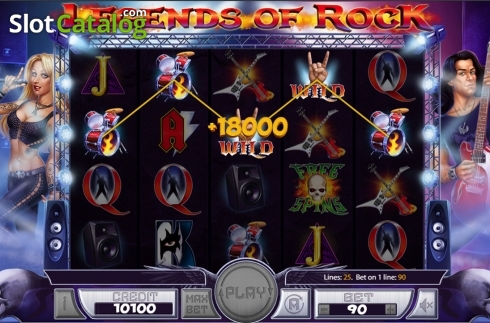 Bildschirm6. Legends of Rock slot