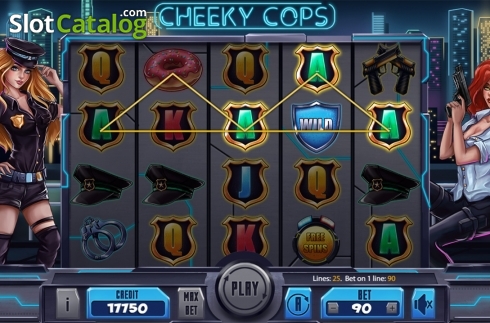 Schermo3. Cheeky Cops slot