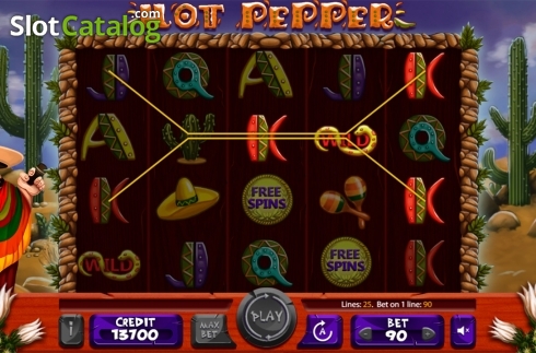 Écran5. Hot Pepper (X Card) Machine à sous