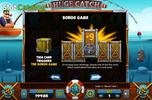 Paytable 2. Huge Catch slot