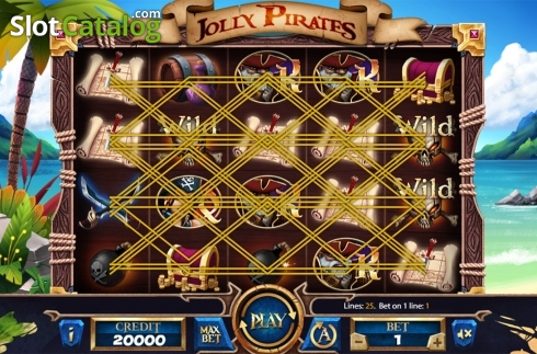 Reels screen. Jolly Roger (X Card) slot