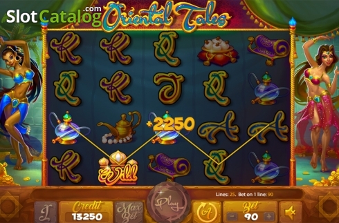 Game workflow . Oriental Tales slot