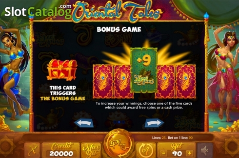 Paytable 2. Oriental Tales slot