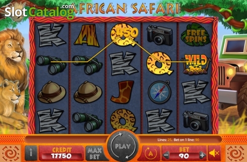Game workflow . African Safari (X Card) slot
