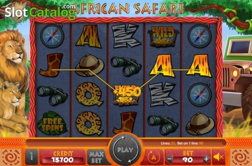 Game workflow 2. African Safari (X Card) slot