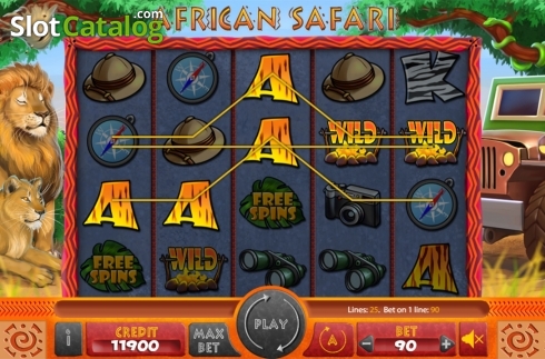 Ecran5. African Safari (X Card) slot