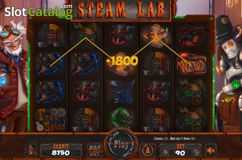 Bildschirm3. Steam lab slot
