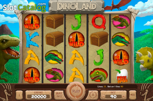 画面2. Dinoland カジノスロット