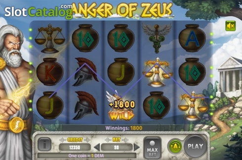 Game workflow 3. Anger Of Zeus slot