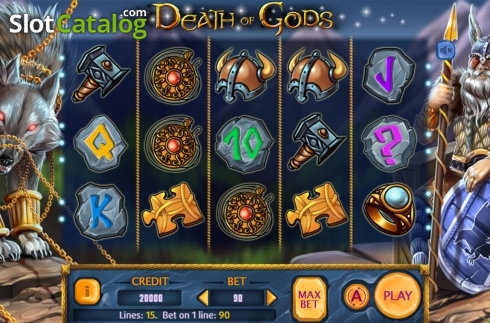 Reels screen. Death Of Gods slot