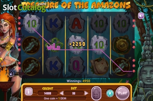 Game workflow 2. Treasure Of The Amazons slot