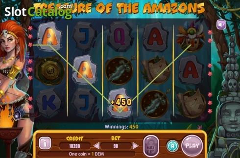 Game workflow 3. Treasure Of The Amazons slot