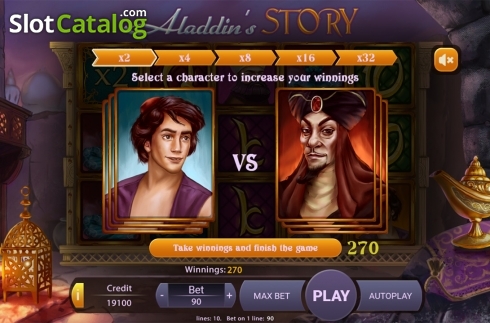 Schermo6. Aladdins Story slot