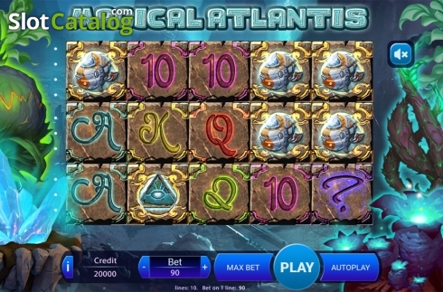 Reels screen. Magical Atlantis slot