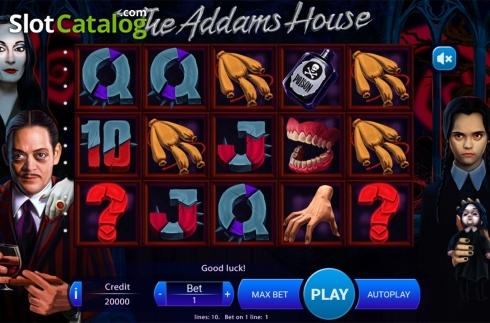 Bildschirm2. The Addams House slot