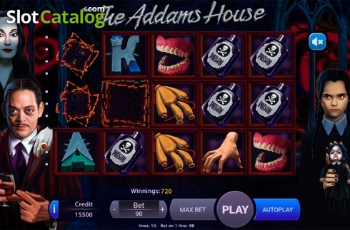 Ecran4. The Addams House slot
