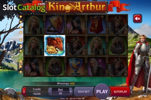 Bildschirm6. King Arthur (X Play) slot