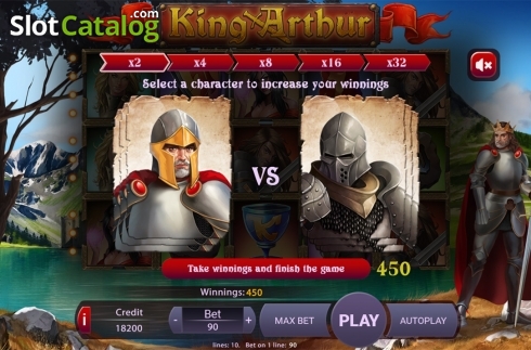 Game workflow 5. King Arthur (X Play) slot
