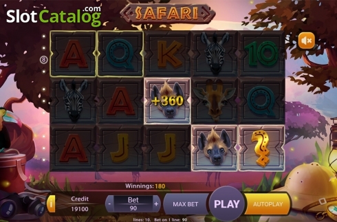Game workflow 3. Safari (X Play) slot