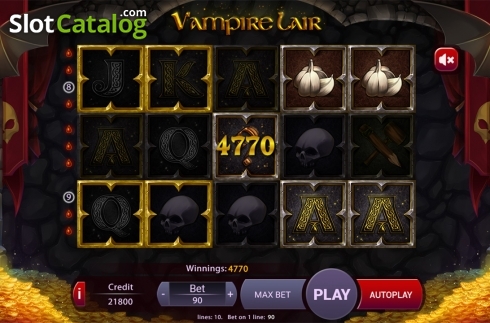 Bildschirm7. Vampire Lair slot