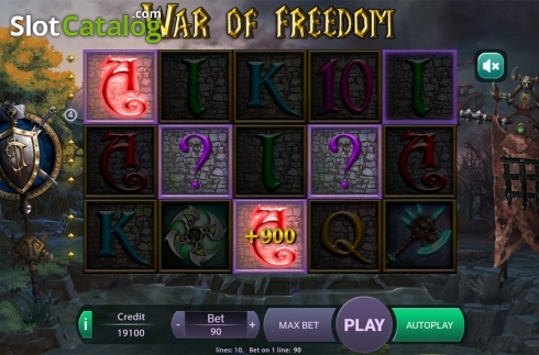 Bildschirm3. War Of Freedom slot