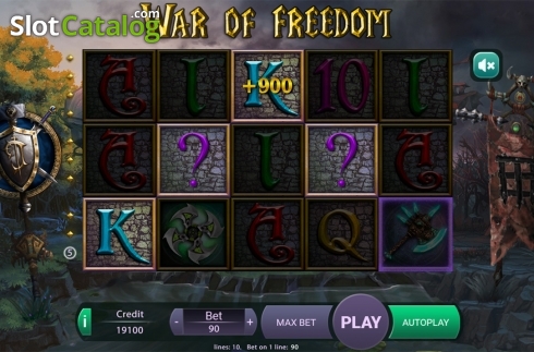 Game workflow 2. War Of Freedom slot
