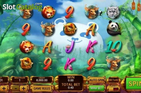 Game Screen. Panda's Gold (XIN Gaming) slot