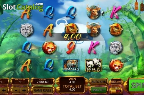Win Screen. Panda's Gold (XIN Gaming) slot