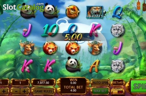 Win Screen. Panda's Gold (XIN Gaming) slot
