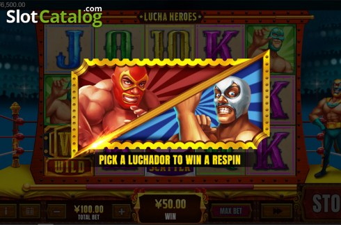 Ekran8. Lucha Heroes yuvası