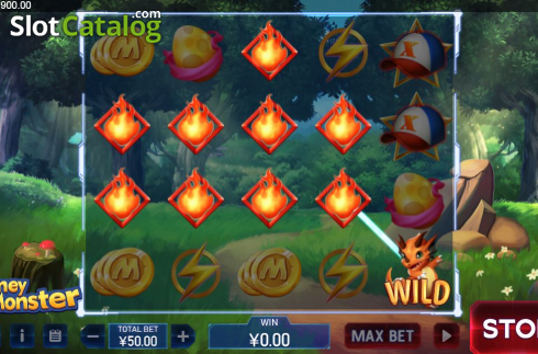 Wild Win Screen. Money Monster slot
