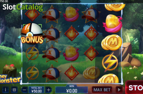 Bonus screen. Money Monster slot