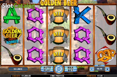 Reel screen. Golden Beer slot