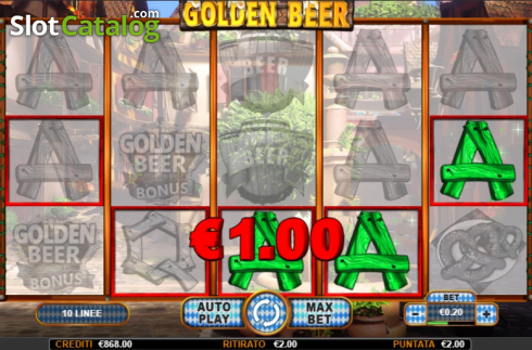 画面3. Golden Beer カジノスロット
