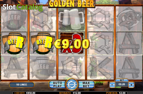 画面4. Golden Beer カジノスロット