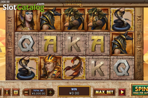 Pantalla2. Egyptian Treasure (XIN Gaming) Tragamonedas 
