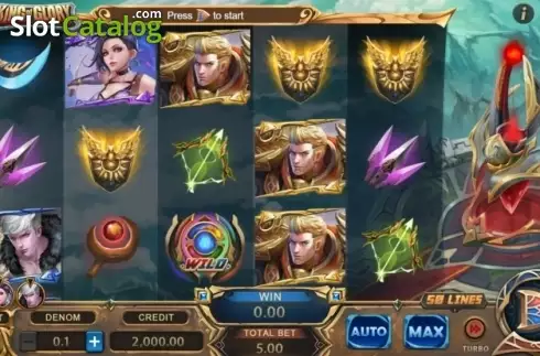 Reel Screen. King of Glory (XIN Gaming) slot