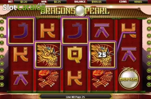 Win Screen. Dragons Pearl (XIN Gaming) slot