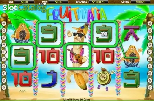 画面2. Fruit Mania (XIN Gaming) カジノスロット