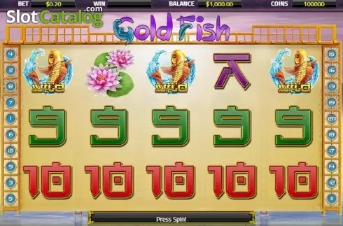 Reel Screen. Gold Fish (XIN Gaming) slot