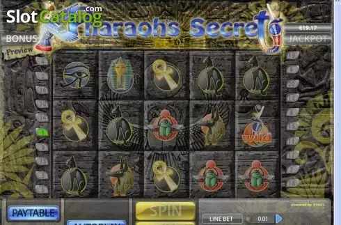 Reel Screen. Pharaohs Secret (XIN Gaming) slot