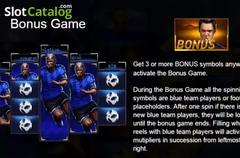 Bonus Game. Real Champions slot