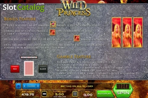 Ekran9. Wild Princess (Xplosive Slots Group) yuvası