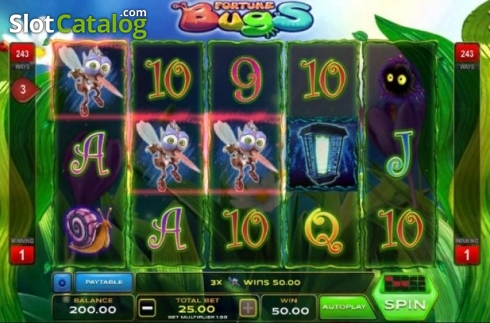 Bildschirm3. Fortune Bugs slot