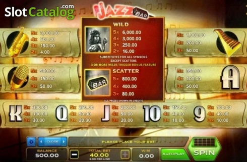 Captura de tela6. Jazz Bar slot