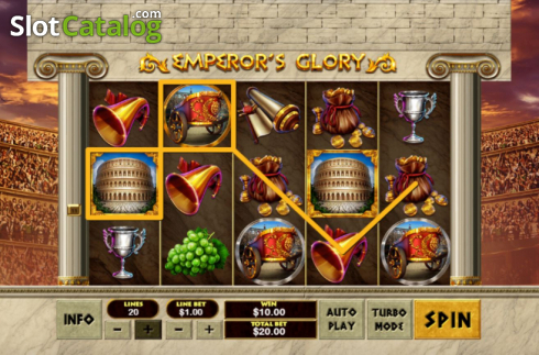 Skärmdump3. Emperors Glory slot